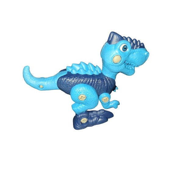 Dinosaur World Stem Take Apart Dinosar Educational Fun Blue 7" Long Toy T-Rex Ki - Picture 2 of 7